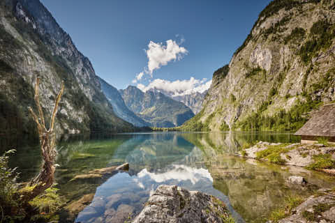 Gemeinde Schönau Landkreis Berchtesgadener_Land Obersee Bootshaus an der Fischunkelalm (Dirschl Johann) Deutschland BGL